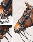 Schockemohle Venice Anatomic Double Bridle, Black Patent/Silver