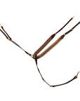 Schockemohle Pro Jump Plus Breastplate, Antique Brown/Gold
