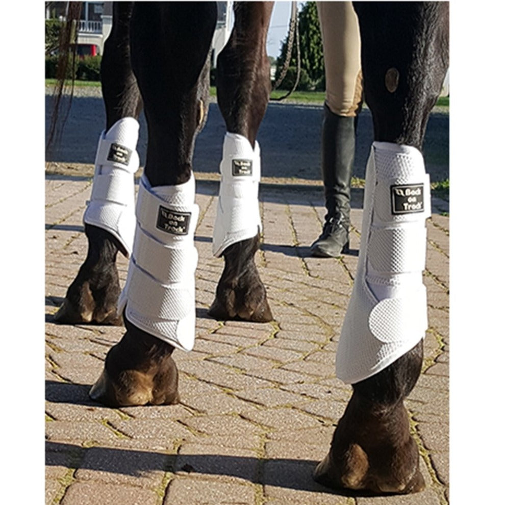 Back on Track 3D Mesh Therapeutic Splint Boots (Brush Boots), White