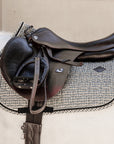 Kentucky Horsewear Saddle Pad Pied-de-Poule Jumping, Brown