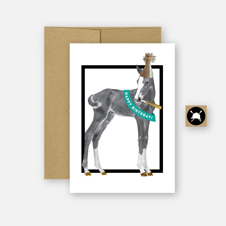 Hunt Seat Paper Co. Happy Birthday Equestrian Horse Greeting Card