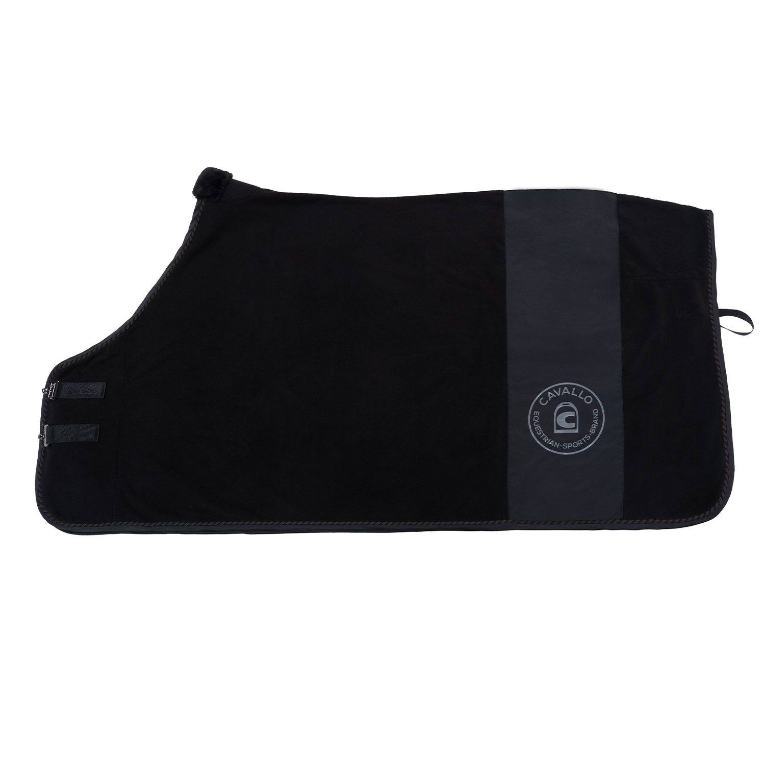 Cavallo Hilla Fleece Rug, Black