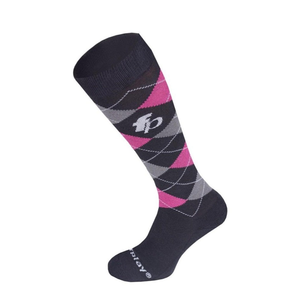 Fair Play Socks Rhombuses Grey-Pink