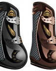 Veredus Carbon Gel Vento Grand Slam Open Front Boots, Brown/Gold