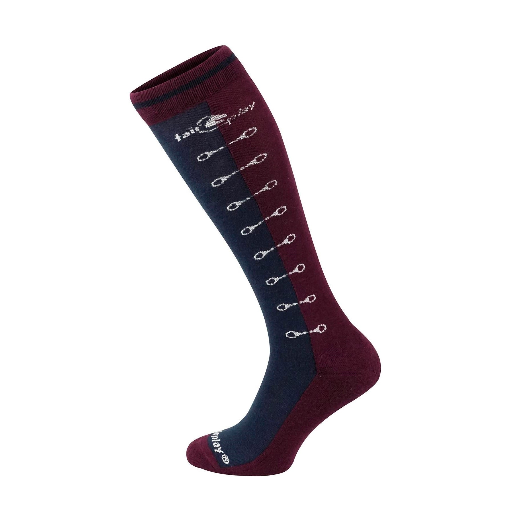 Fair Play Riding socks NEVIS, Plum - Navy