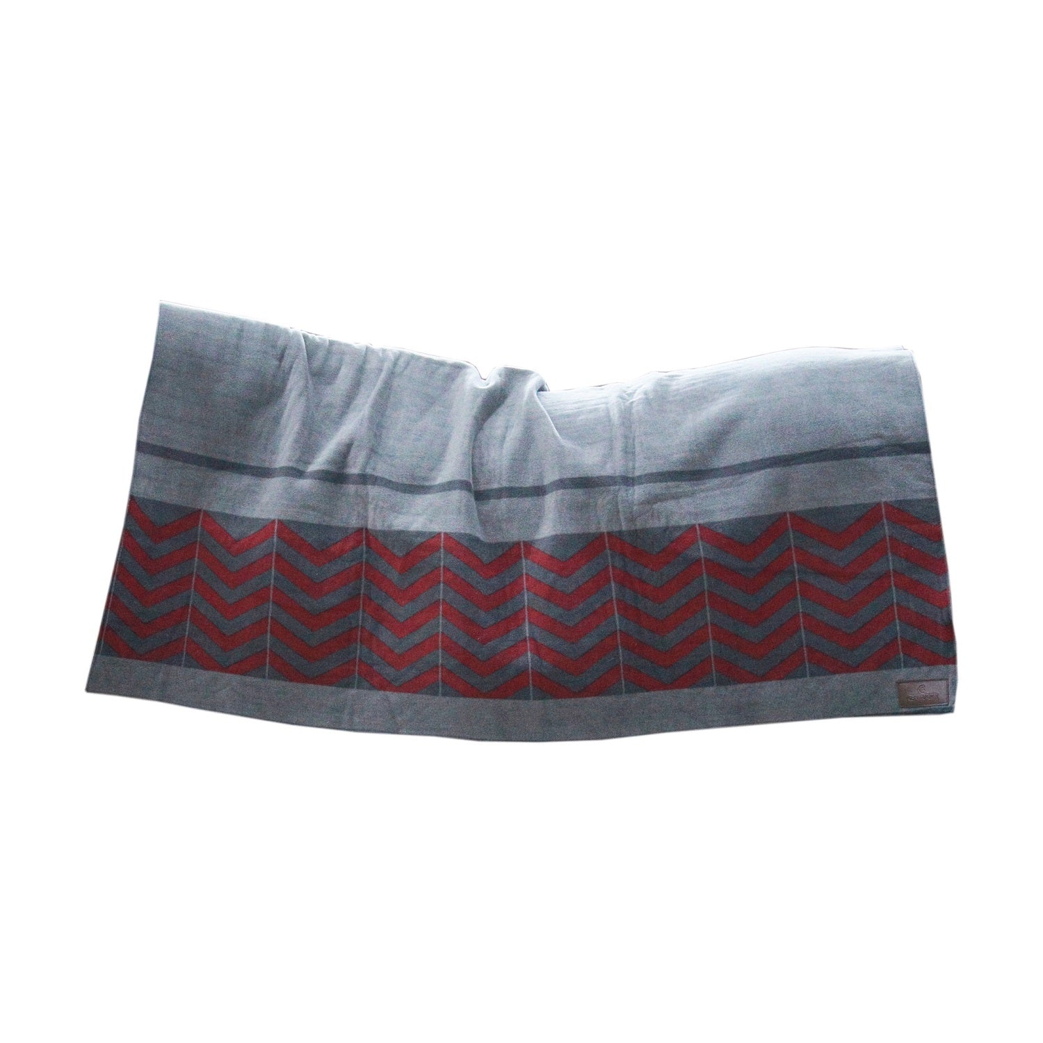 Kentucky Horsewear Heavy Fleece Rug Square Fishbone, Grey/Bordeaux