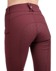 Montar Delilah Softshell Full Grip, High Rise Winter Breeches, Plum
