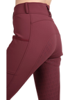 Montar Delilah Softshell Full Grip, High Rise Winter Breeches, Plum
