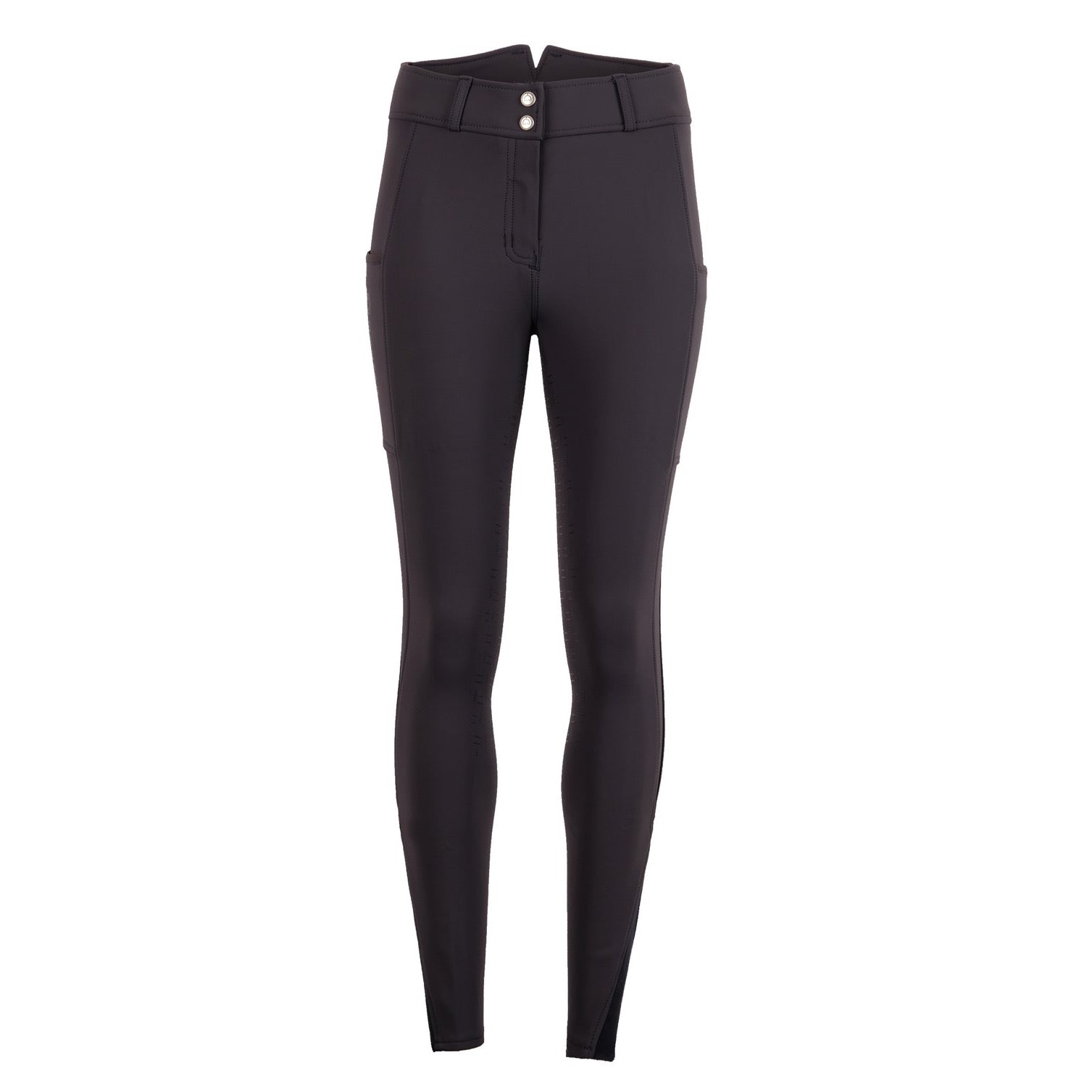 Montar Delilah Winter Softshell Full Grip, High Rise Breeches, Blue/Gray