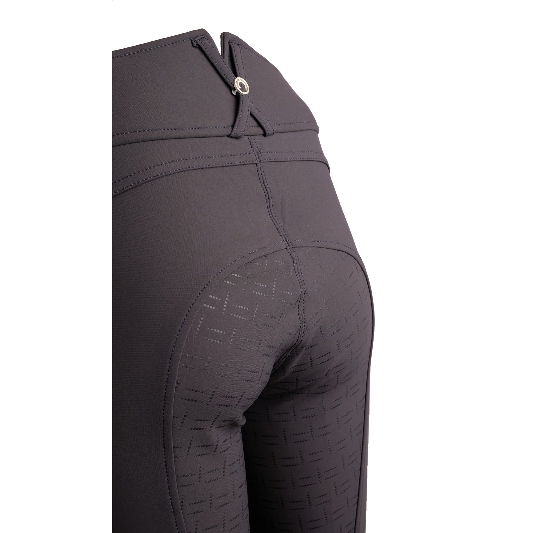 Montar Delilah Winter Softshell Full Grip, High Rise Breeches, Blue/Gray