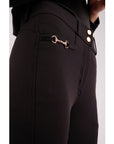 Montar Molly Yati Rosegold High Rise, Full Grip Breeches, Black