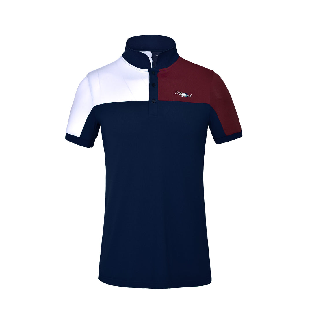 Kingsland Janko Men Technical Pique Polo Shirt, Navy Blazer