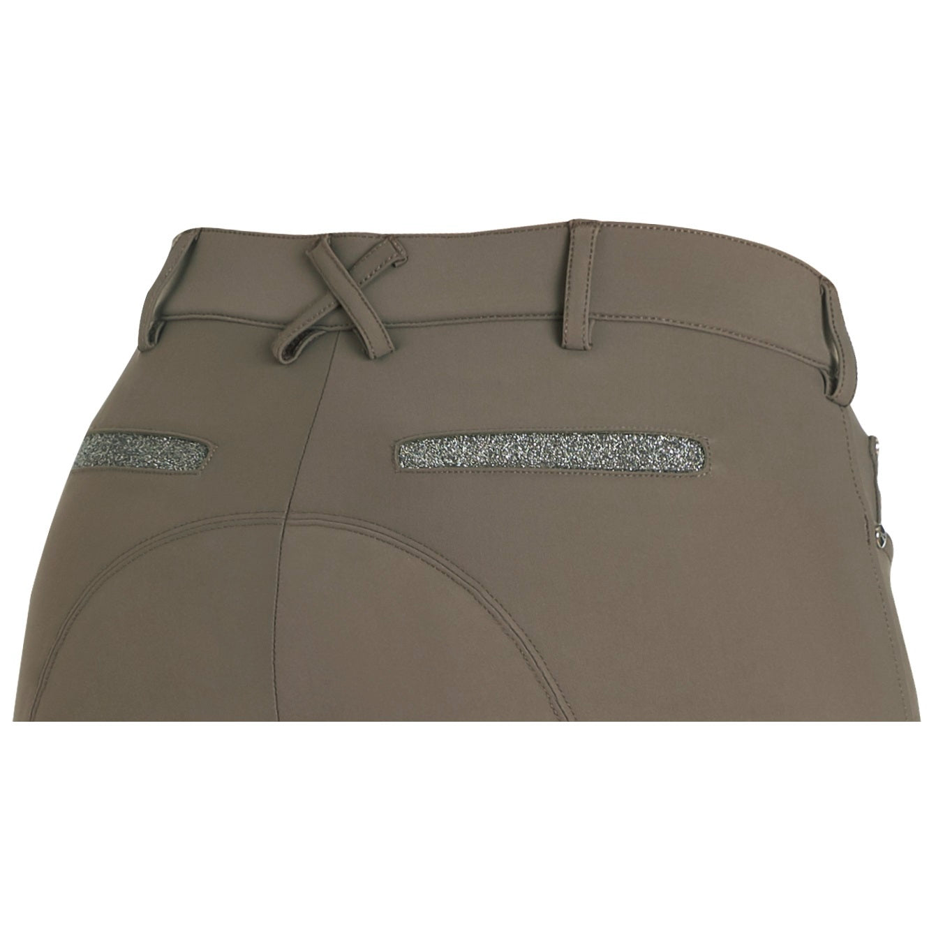 Schockemohle Livia Ladies Knee Grip, Mid Rise Breeches, Taupe