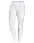 Schockemohle Glossy Style Ladies’ Full Grip Riding Leggings, White