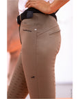 Schockemohle Cindy Ladies Full Seat, Mid Rise Breeches, Taupe