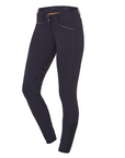 Schockemohle Summer Heather Mid Rise, Full Grip Breeches, Dark Blue