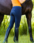 Schockemohle Cindy Ladies Full Seat, Mid Rise Breeches, Navy