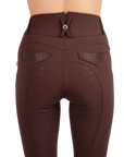 Montar Briella Yati High Rise Full Grip Breeches, Brown