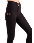 Montar Holly Yati Full Grip Mid Rise Breeches, Black
