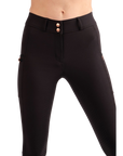 Montar Holly Yati Full Grip Mid Rise Breeches, Black