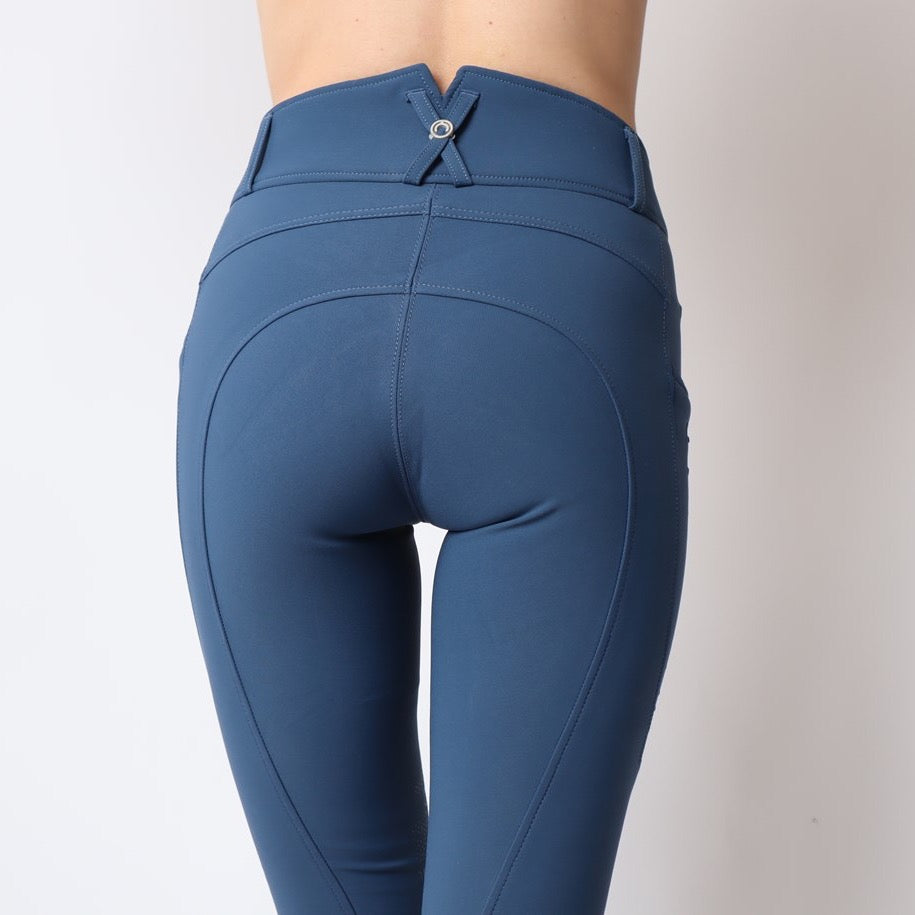 Montar Nola Yati High Rise, Knee Grip Breeches, Mid Blue