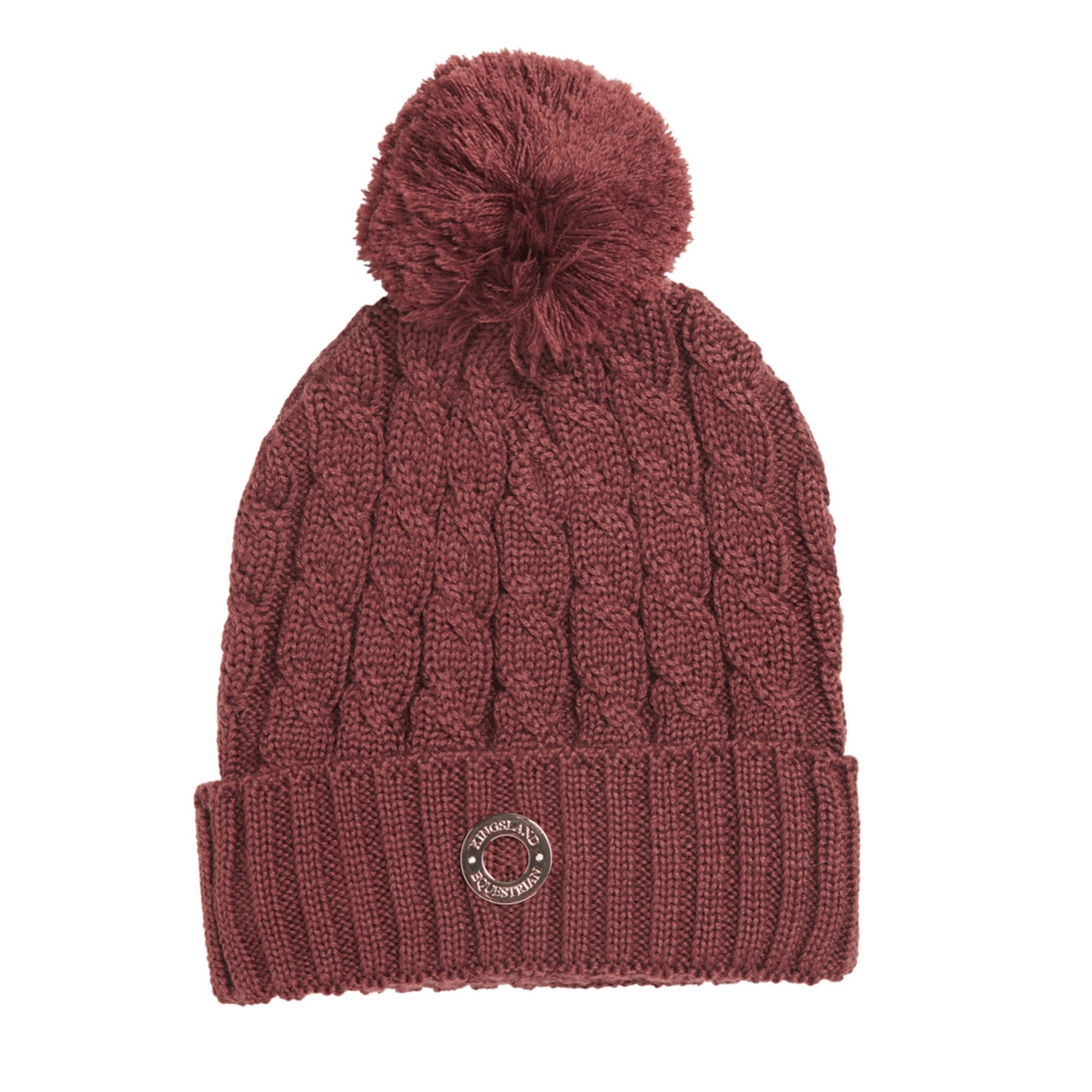 Kingsland Semira Ladies Cable Knitted Hat, Brown Hot Chocolate