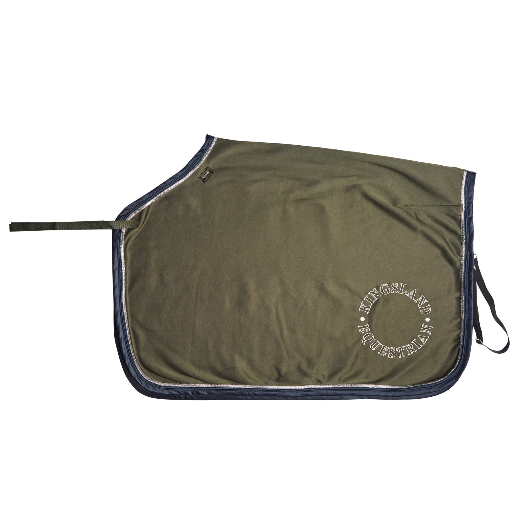 Kingsland Simone Exercise Rug, Green Black Ink