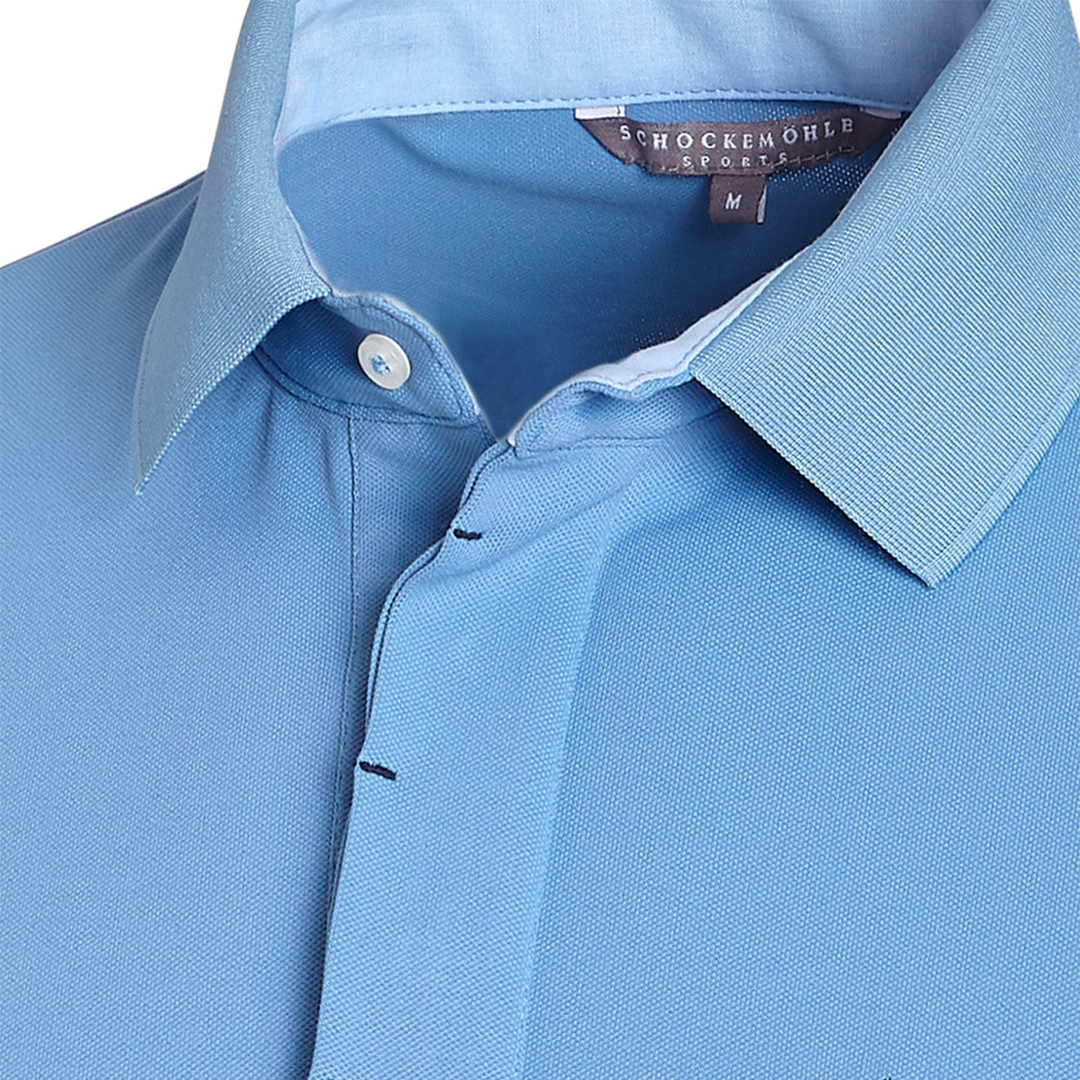Schockemohle Marvin Style Gent's Polo Shirt, Cloud Blue