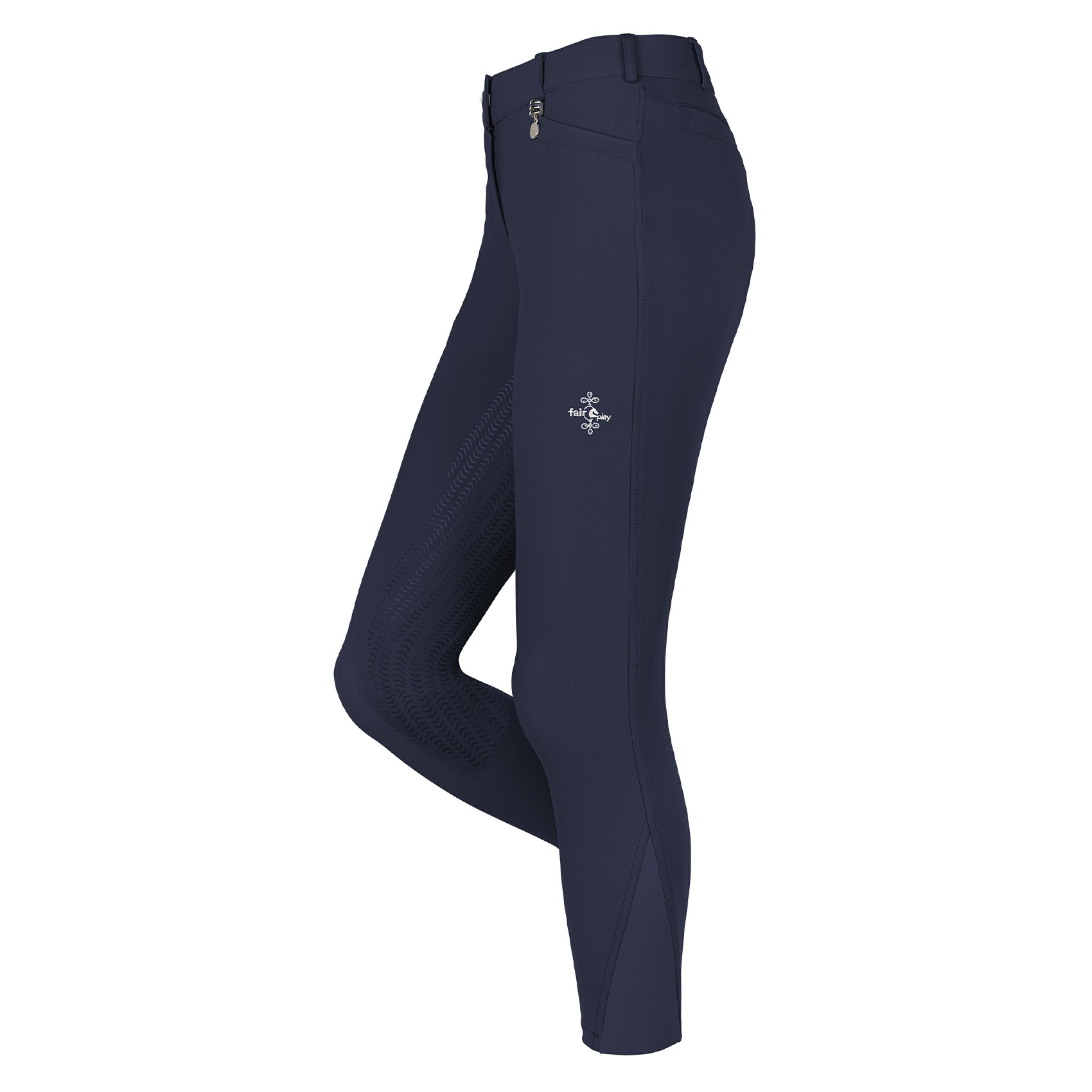 Fair Play JOHANNA Full Grip, Mid Rise Breeches, Navy