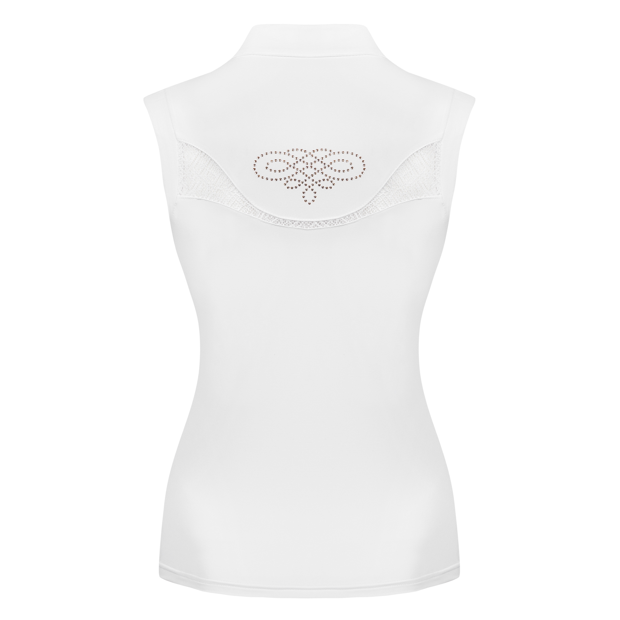 Fair Play CECILE Sleeveless Competition Shirt Rosegold, White