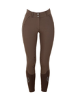 Equestrian Stockholm Elite Mid Rise Knee Grip Breeches, Brown