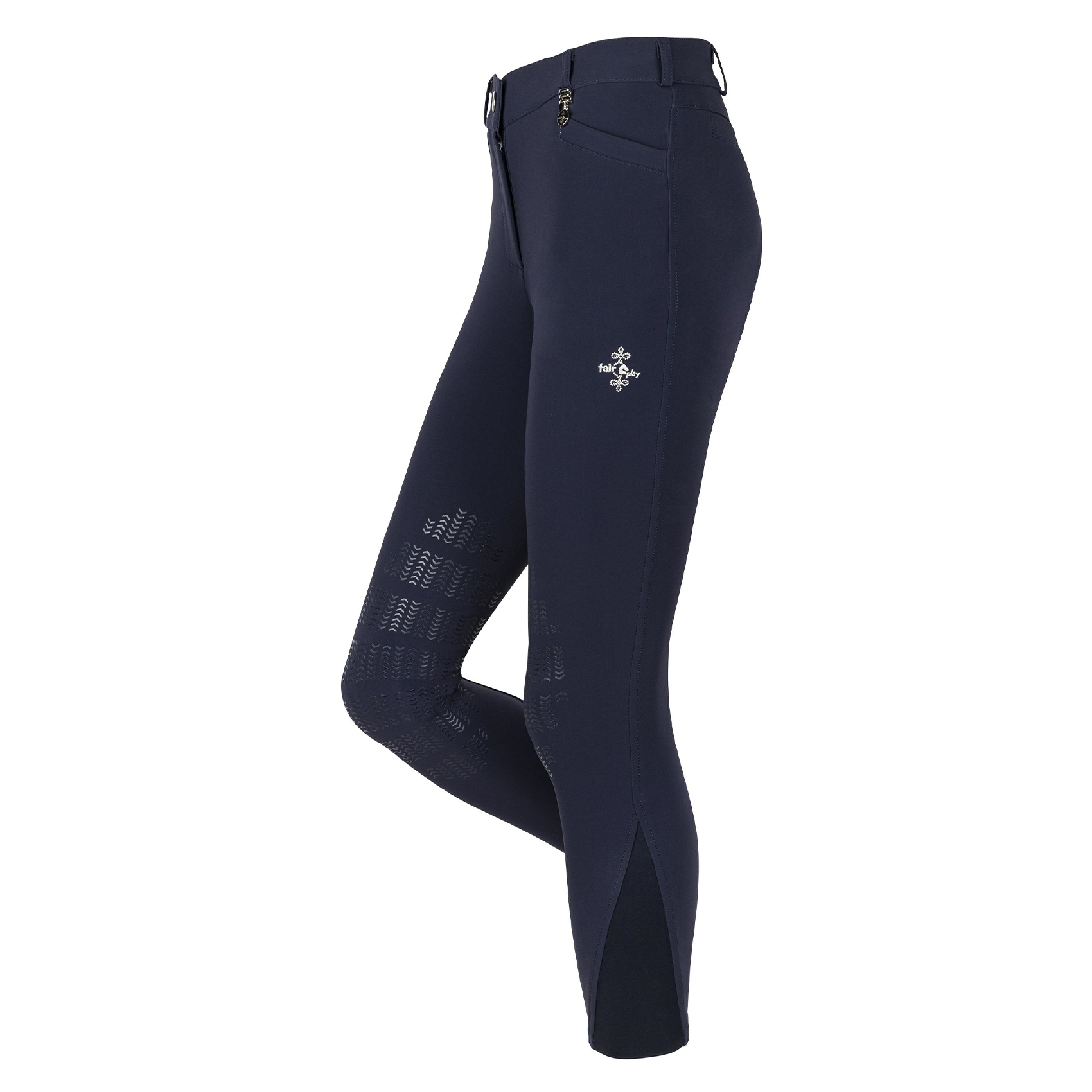 Fair Play JOHANNA Knee Grip, Mid Rise Breeches, Navy