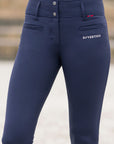 B Vertigo Tiffany Silicone Full Seat, High Rise Breeches, Dark Navy