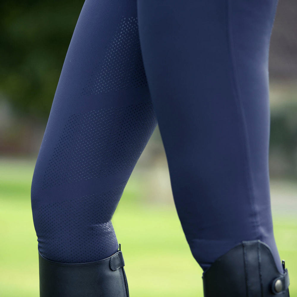 B Vertigo Tiffany Silicone Full Seat, High Rise Breeches, Dark Navy
