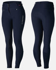 B Vertigo DREA Silicone Knee Grip High Rise Breeches, Navy