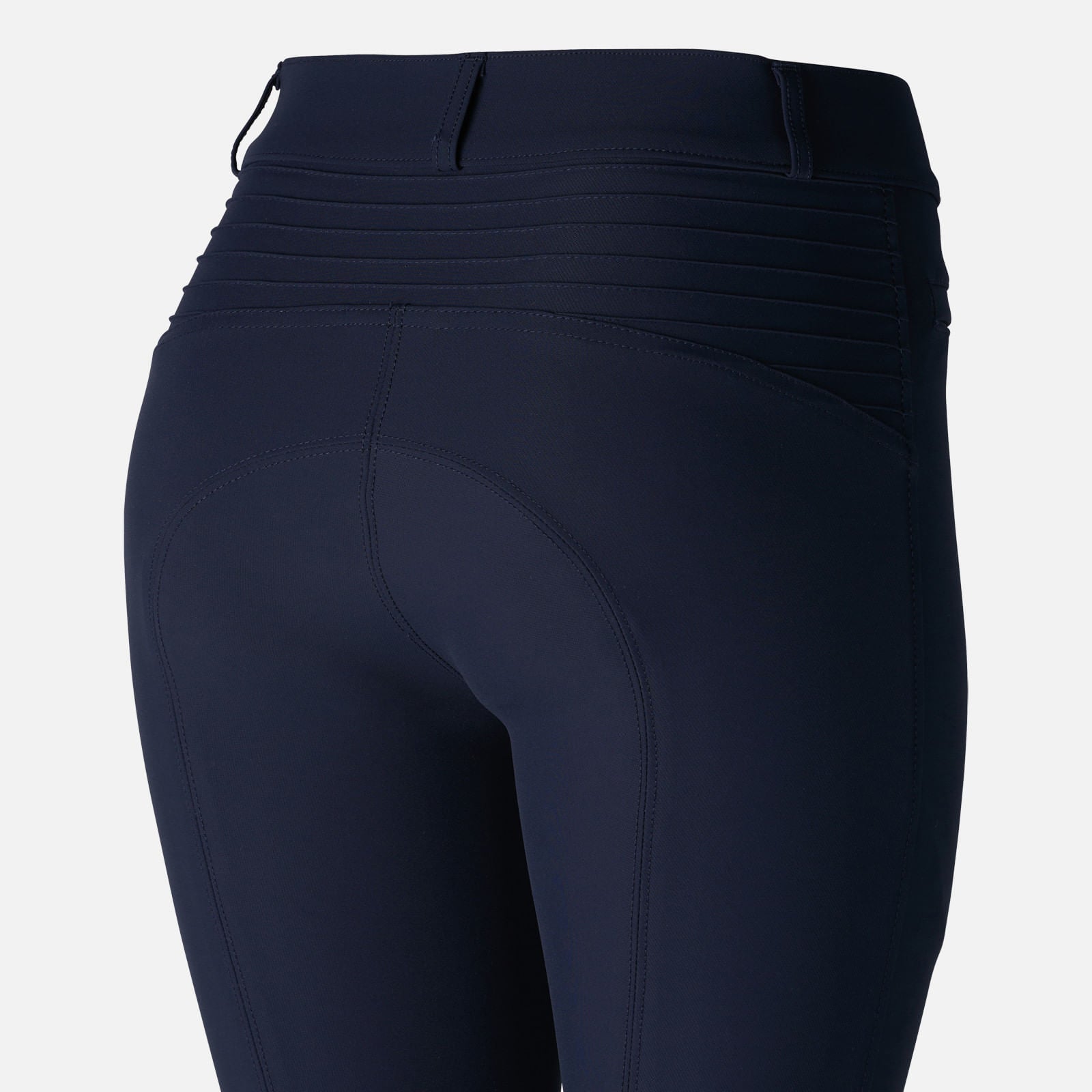 B Vertigo DREA Silicone Knee Grip High Rise Breeches, Navy