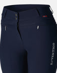B Vertigo DREA Silicone Knee Grip High Rise Breeches, Navy