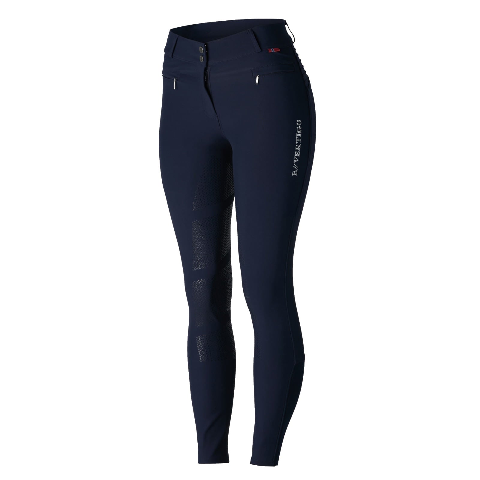 B Vertigo DREA Silicone Full Seat High Rise Breeches, Navy
