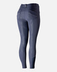 B Vertigo Olivia Silicone Full Seat, Mid Rise Breeches, Dark Navy