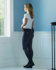 B Vertigo Olivia Silicone Full Seat, Mid Rise Breeches, Dark Navy