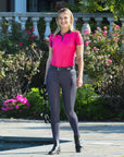 B Vertigo Olivia Silicone Full Seat, Mid Rise Breeches, Dark Navy
