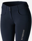 B Vertigo Meghan Silicone Knee Patch, Mid Rise Breeches, Dark Navy