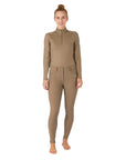 B Vertigo Patricia High Rise, Full Seat Thermo Winter Breeches, Shiitake Beige
