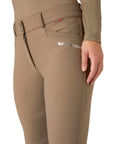 B Vertigo Patricia High Rise, Full Seat Thermo Winter Breeches, Shiitake Beige
