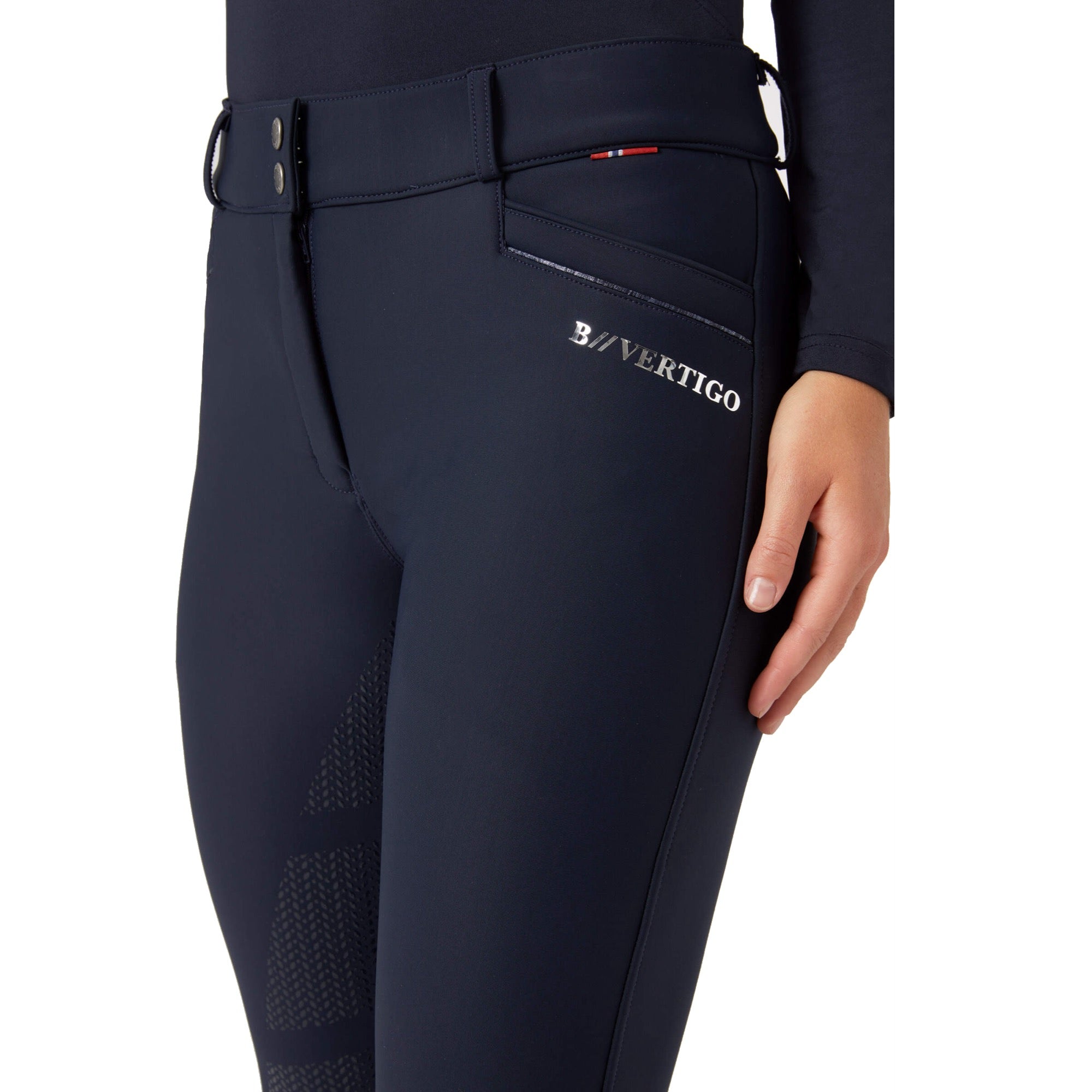B Vertigo Patricia High Rise, Full Seat Thermo Winter Breeches, Dark Navy