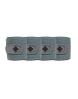 Kentucky Horsewear Polar Fleece Bandage Pearls, Grey, Full