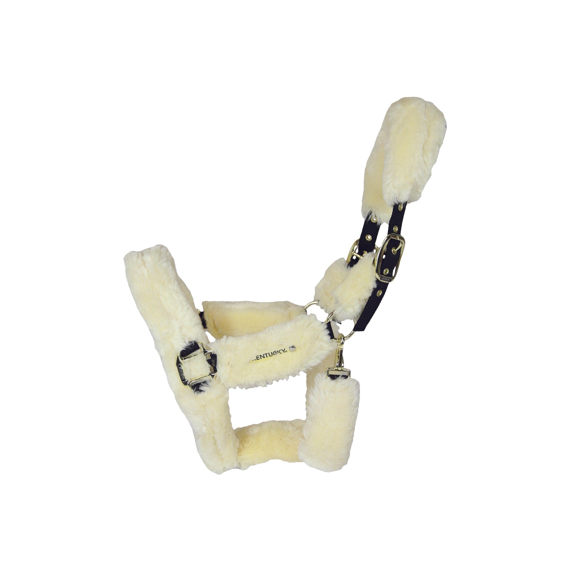 Kentucky Horsewear Sheepskin Shipping Halter, Natural
