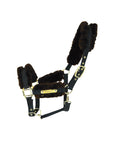 Kentucky Horsewear Nylon Sheepskin Halter, Brown
