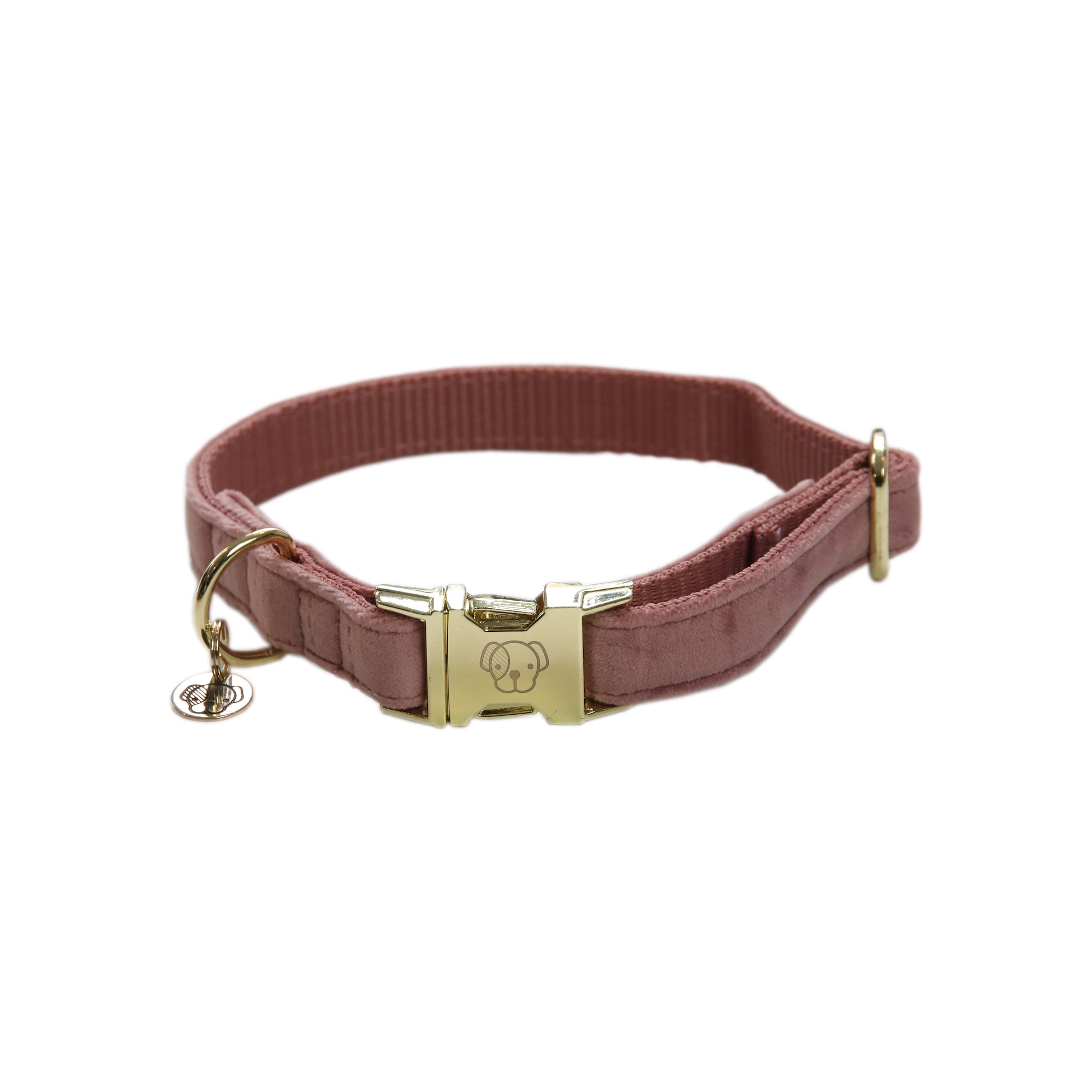 Kentucky Dog Collar Velvet, Old Rose