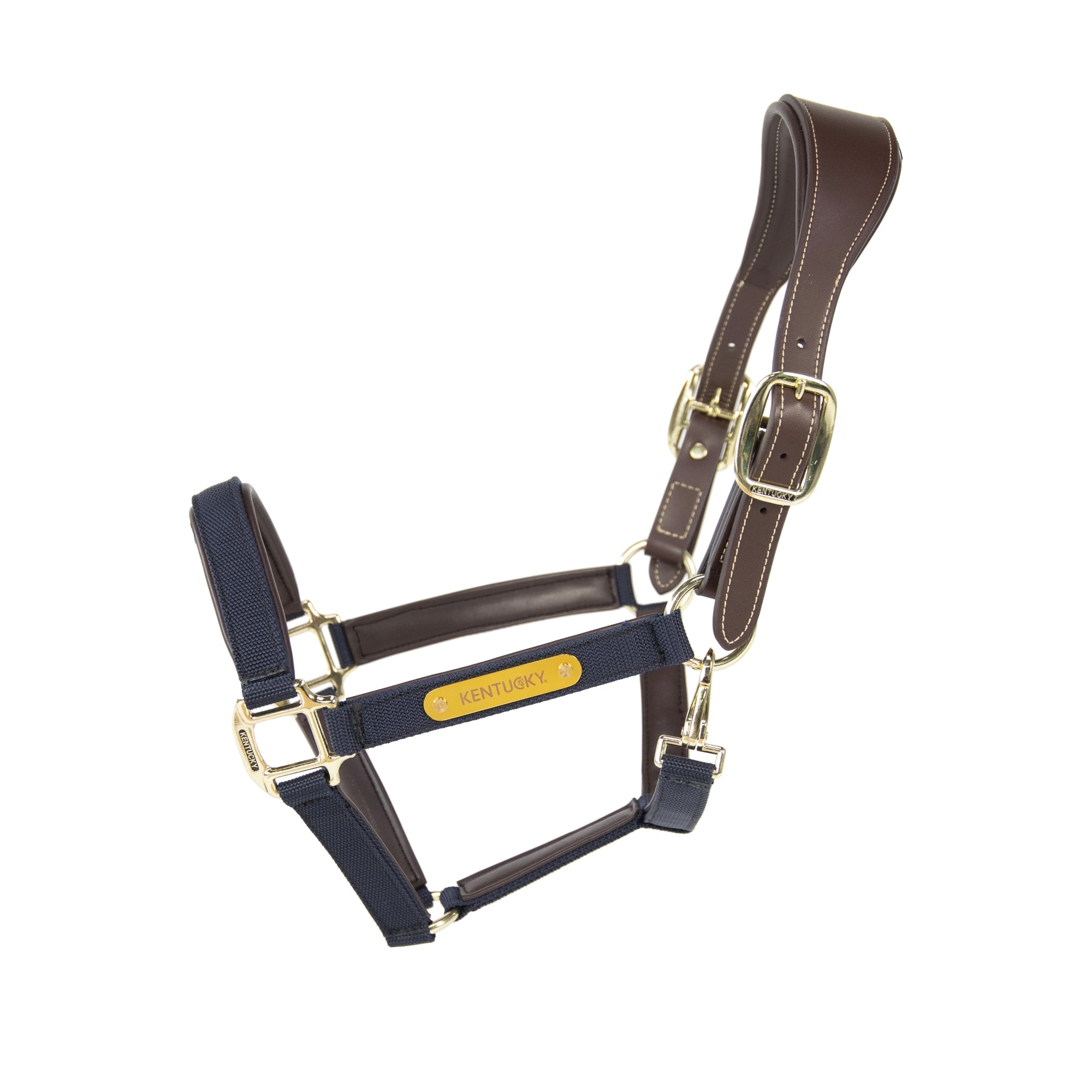 Kentucky Horsewear Anatomic Nylon Halter, Navy